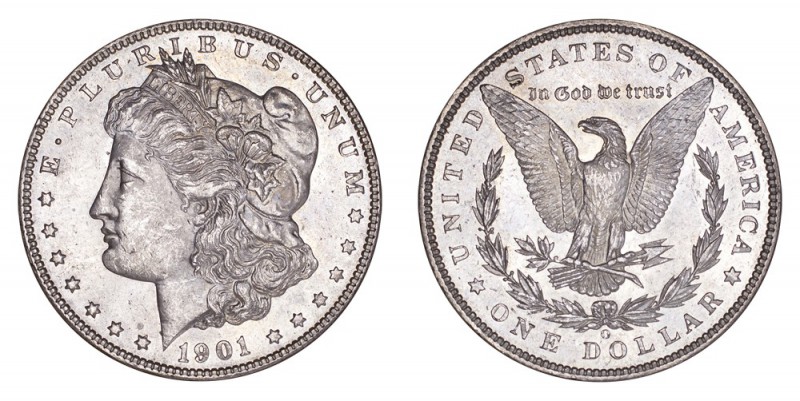 UNITED STATES. Morgan Dollar, 1878-1921. Dollar 1901-O, New Orleans. 26.73 g. Mi...