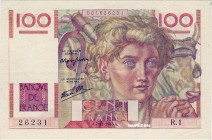 France [#128, XF+] 100 francs Type 1945 Jeune paysan