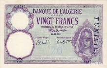 Tunisia [#6, XF] 20 francs Type 1912