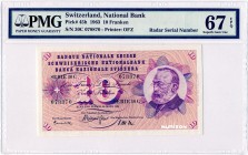 Switzerland [#45, GEM] 10 francs Type 1955
