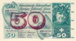 Switzerland [#48, UNC] 50 francs Type 1961
