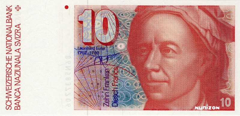 Switzerland, 10 francs Type 1979, P.53, B337, 86N 5837706, 1986, 6e Série.