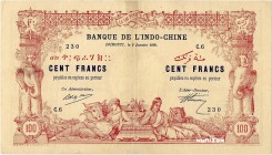 Djibouti [#5, VF] 100 francs Djibouti Type 1920