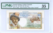French Guiana [#22, VF+] 50 francs Belain d'Esnambuc Type 1946