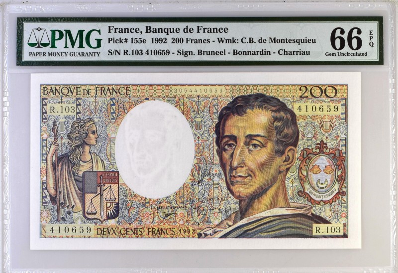 France, 200 francs Type 1981 Montesquieu, P.155e, R.103 410659, 1992,