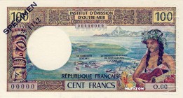 New Caledonia [#59, GEM] 100 francs Type 1969