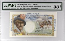 Martinique [#30, AU] 50 francs Belain d'Esnambuc Type 1946