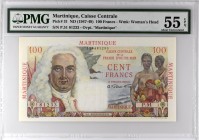 Martinique [#31, AU] 100 francs La Bourdonnais Type 1946