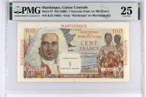 Martinique [#37, VF] 1 NF/100 francs La Bourdonnais Type 1946