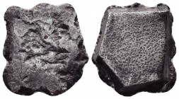 Archaic Greek, Hacksilber, circa 5th-3rd Century BC. AR Silver. 
Condition: Very Fine

Weight: 26 gram
Diameter: 25 mm
