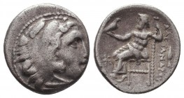 KINGDOM of MACEDON. Alexander III 'the Great', 327-323 BC.AR Drachm.
Condition: Very Fine

Weight: 4,11 gram
Diameter: 17 mm