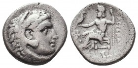 KINGDOM of MACEDON. Alexander III 'the Great', 327-323 BC.AR Drachm.
Condition: Very Fine

Weight: 3,95 gram
Diameter: 17,5 mm