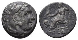 KINGDOM of MACEDON. Alexander III 'the Great', 327-323 BC.AR Drachm.
Condition: Very Fine

Weight: 3,76 gram
Diameter: 17 mm