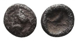 Greek Obol, Ca. 350-300 BC. AR
Condition: Very Fine

Weight: 0,24 gram
Diameter: 10 mm