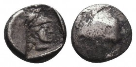 Greek Obol, Ca. 350-300 BC. AR
Condition: Very Fine

Weight: 0,73 gram
Diameter: 10 mm