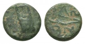 Greek Coins, circa 133-103 BC. AE. 
Condition: Very Fine

Weight: 1,09 gram
Diameter: 10 mm