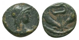 Greek Coins, circa 133-103 BC. AE. 
Condition: Very Fine

Weight: 0,89 gram
Diameter: 10 mm