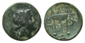 Greek Coins, circa 133-103 BC. AE. 
Condition: Very Fine

Weight: 1,64 gram
Diameter: 13 mm