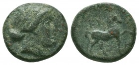 AEOLIS. Kyme. Ae (Circa 250-200 BC). 
Condition: Very Fine

Weight: 7,65 gram
Diameter: 20 mm