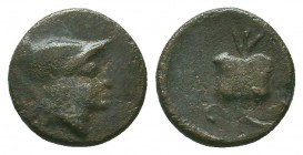 PAMPHYLIA. Side. circa 200-27 BC. AE
Condition: Very Fine

Weight: 2,15 gram
Diameter: 14 mm