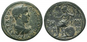 PONTUS. Neocaesarea. Trebonianus Gallus, 251-253.Bronze, CY 188 = 251/2. AYT KAI ΓAΛΛOC CЄB Radiate, draped and cuirassed bust of Trebonianus Gallus t...