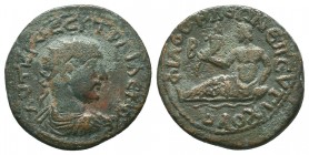 Traianus Decius AE25, Philomelion, ex R. Falter collection Traianus Decius (249-251 AD). AE25 , Philomelion, Phrygia. Obv. AVT K Γ MEC K TPAI ΔEKIO CE...