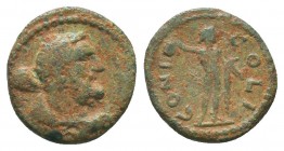 Pseudo-autonomous (1st - 3rd century). Ae
Condition: Very Fine

Weight: 2,16 gram
Diameter: 16 mm