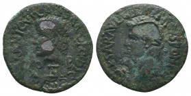 Tiberius . AE, AD. 35 - 37
Condition: Very Fine

Weight: 7,12 gram
Diameter: 26,5 mm