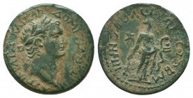 KINGS OF THRACE (Sapean). Rhoemetalces III with Caligula (Circa 38-46). Ae. Obv: BAΣΙΛΕΥΣ ΡΟΙΜΗΤΑΛΚΑΣ. Diademed and draped bust of Rhoemetalkes right....