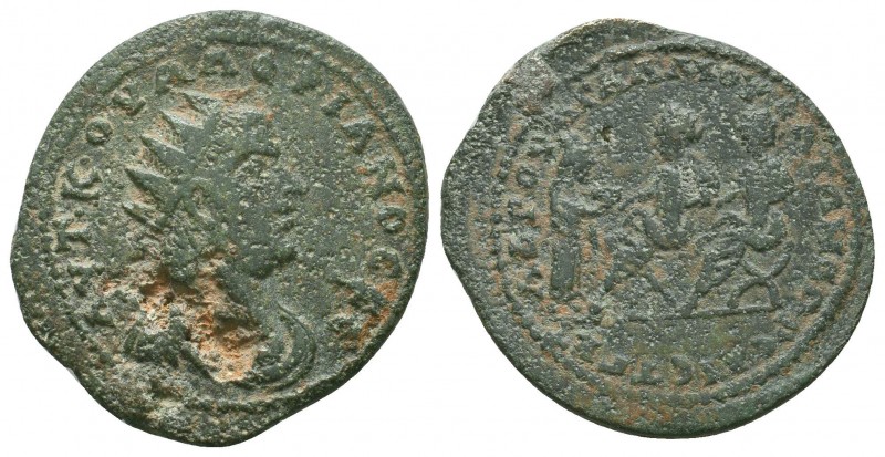 CILICIA, Mopsus. Valerian I. 253-260 AD. Æ, Dated year 323 (255/6 AD). Radiate, ...