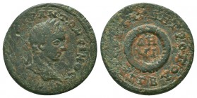 CILICIA, Tarsus. Elagabalus. 218-222 AD. Æ Laureate head right / Demiourgos crown. SNG Levante 1080 (this coin).
Condition: Very Fine

Weight: 9,64 gr...