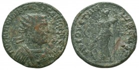Valerian I (253-260 AD). AE. Augusta, Cilicia, Year 234 (=253/254 AD). Obv. AY KAI ΠOY ΛIK OYAΛEPIANOC CEB , Radiate and cuirassed bust right. Rev. AY...