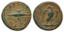 Hadrianus (117-138 AD). AE Quadrans
Condition: Very Fine

Weight: 3,6 gram
Diameter: 17 mm