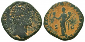 Marcus Aurelius, (161-180 AD). AE Sestertius 
Condition: Very Fine

Weight: 21,7 gram
Diameter: 27,7 mm