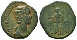 Julia Mamaea (222-235 AD). AE Sestertius
Condition: Very Fine

Weight: 16,2 gram
Diameter: 29 mm