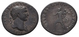 Trajan AD 98-117. Rome Denarius AR
Condition: Very Fine

Weight: 2,6 gram
Diameter: 18 mm