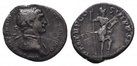 Trajan AD 98-117. Rome Denarius AR
Condition: Very Fine

Weight: 2,9 gram
Diameter: 18 mm