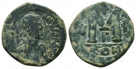 Justin I. 518-527, AE Follis, 
Condition: Very Fine

Weight: 17,1 gram
Diameter: 31,1 mm