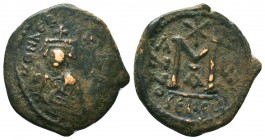 Heraclius, with Heraclius Constantine, 610-641. Ae Follis, Isaura, 
Condition: Very Fine

Weight: 11,7 gram
Diameter: 28,7 mm
