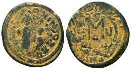 Justin II and Sophia AD 565-578. Ae Follis
Condition: Very Fine

Weight: 11,3 gram
Diameter: 29,4 mm