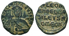 Leo VI, the Wise. 886-912. AE - follis
Condition: Very Fine

Weight: 5,2 gram
Diameter: 23,4 mm