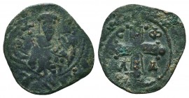 Byzantine Coins Ae,
Condition: Very Fine

Weight: 10,4 gram
Diameter: 21,8 mm
