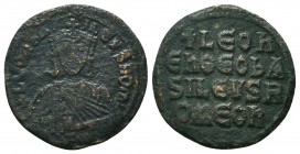 Leo VI, the Wise. 886-912. AE - follis
Condition: Very Fine

Weight: 7,8 gram
Diameter: 26,6 mm