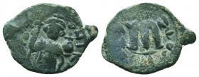 Byzantine Ae ca. 1028-1034. 
Condition: Very Fine

Weight: 4,6 gram
Diameter: 27,7 mm