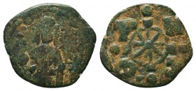 Byzantine Ae ca. 1028-1034. 
Condition: Very Fine

Weight: 3,8 gram
Diameter: 22,8 mm