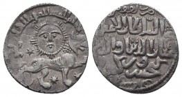 SELJUQ of RUM.Kaykhusraw II.1211-1220 AD.Konya Mint.641 AH.AR Dirhem
Condition: Very Fine

Weight: 2,9 gram
Diameter: 21,8 mm