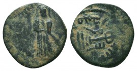Arab Byzantine Coin , Ae
Condition: Very Fine

Weight: 2,9 gram
Diameter: 17,9 mm