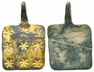 Beautiful Floral decorated Byzantine Pendant, c. 7th-12th century AD. 
Condition: Very Fine

Weight: 5,1 gram
Diameter: 32 mm