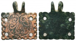 Beautiful Floral decorated Byzantine Pendant, c. 7th-12th century AD. 
Condition: Very Fine

Weight: 8,7 gram
Diameter: 29,8 mm