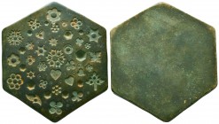 Ancient Bronze Weight or Mold, 
Condition: Very Fine

Weight: 104,2 gram
Diameter: 46,8 mm